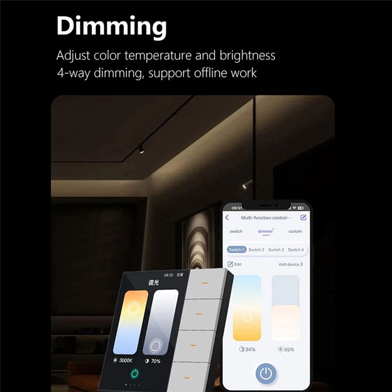 AED6-Tuya Zigbee 3.5-calowy In – Tuya 4 Channel recenzja i cena